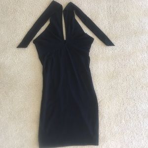 Little black halter dress